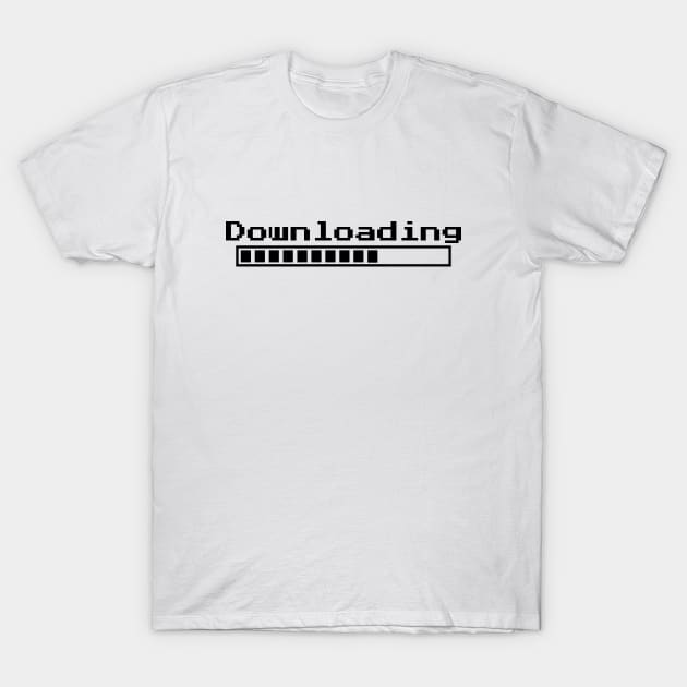 downloading bar black gaming T-Shirt by artirio